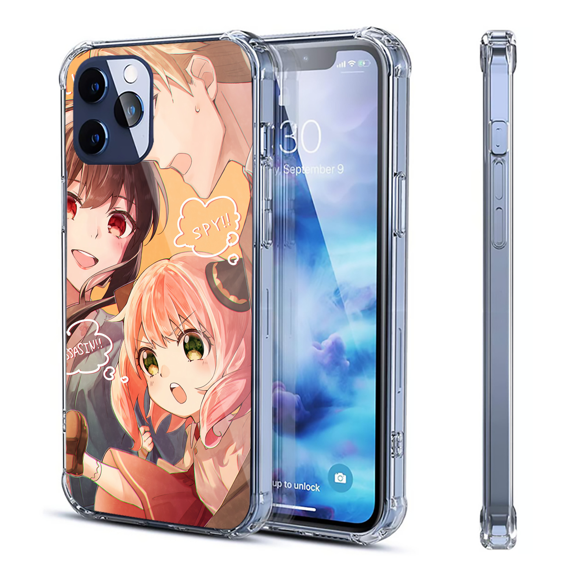 （画像用） SPY×FAMILY间谍家家酒 【iPhone 12シリーズ対応】透明スマホケース（クリアソフトケース）
